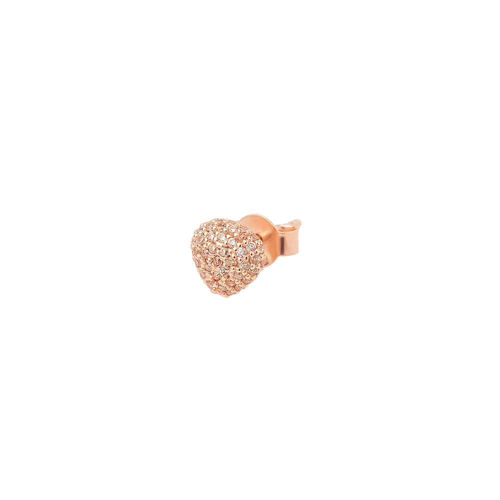 Mono Orecchino Lobo Semino Sparkling Pavé