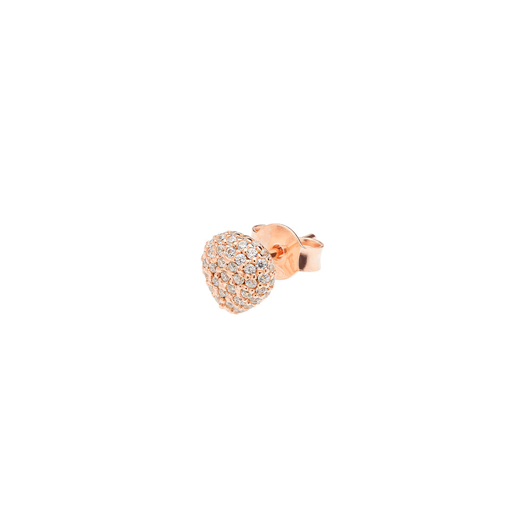 Mono Orecchino Lobo Semino Sparkling Pavé