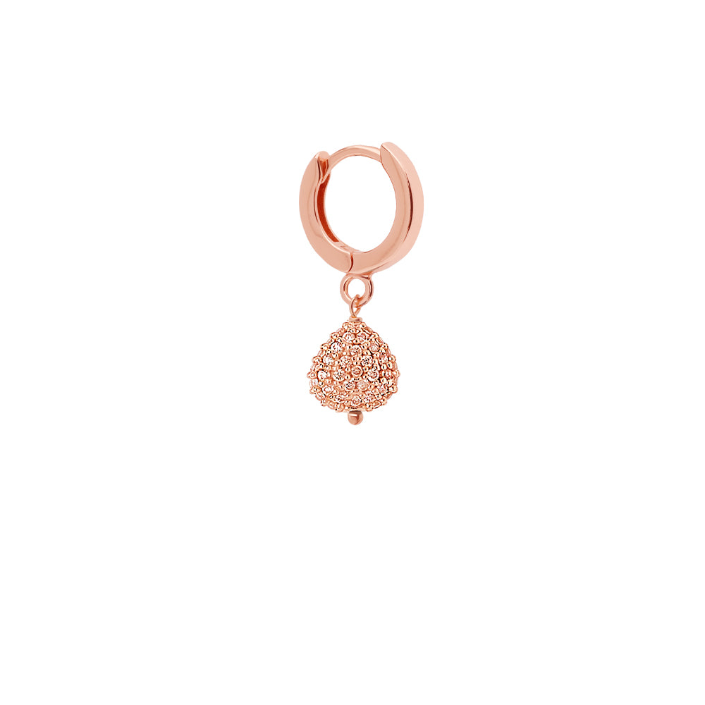 Mono Orecchino Cerchio Semino Sparkling Pavé