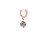 Mono Orecchino Cerchio Semino Sparkling Pavé