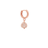 Mono Orecchino Cerchio Semino Sparkling Pavé