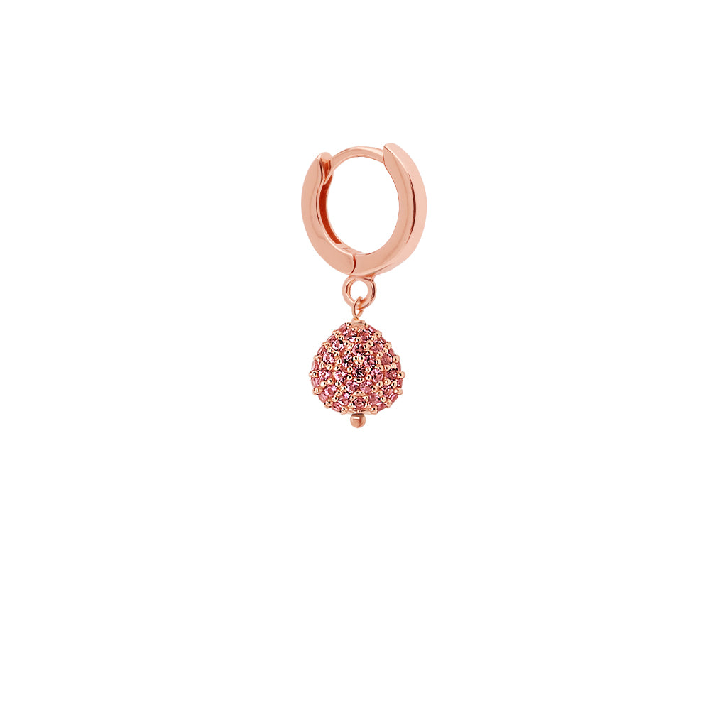 Mono Orecchino Cerchio Semino Sparkling Pavé