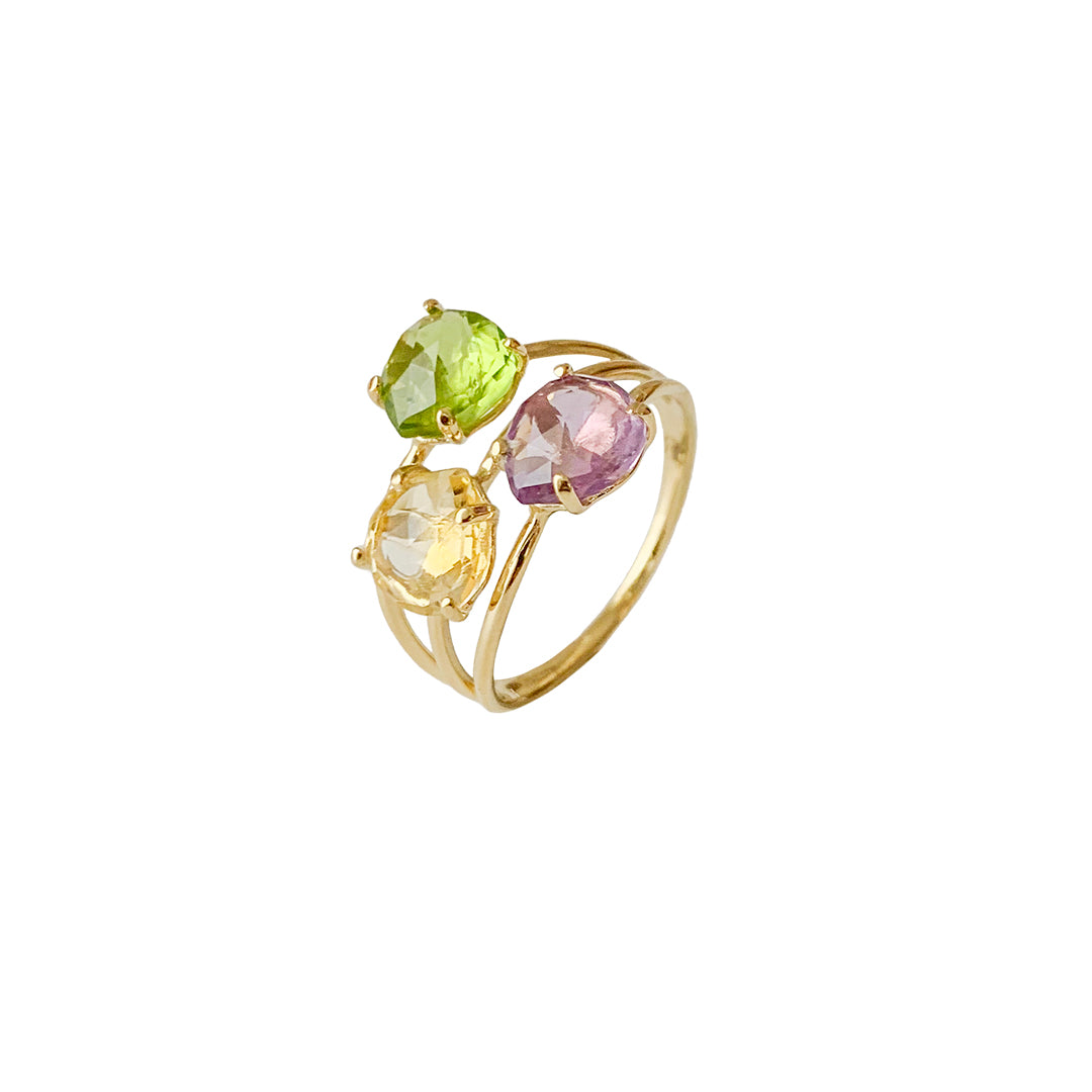 Anello Trilogy Semino Stone